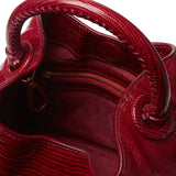 Baozi <span>Lizard Embossed Leather Red</span>