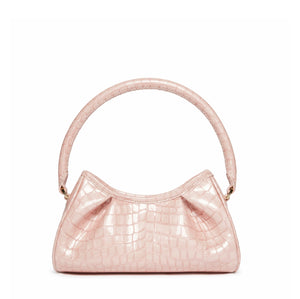 Small Dimple Croco-Print Pearl Magnolia Pink / Delivery in 2 weeks
